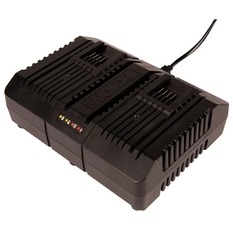 Двойное зарядное устройство WORX WA3883 20V 2x2А — детальное фото