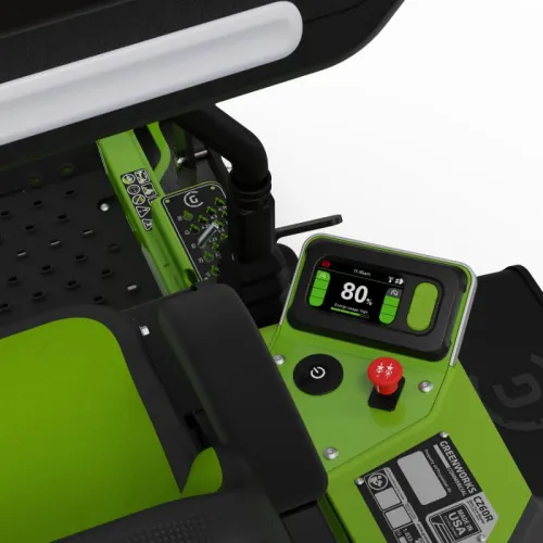 Садовый райдер с нулевым радиусом разворота Greenworks ZTC152 82V 7405107 (152 см) аккумуляторный — детальное фото