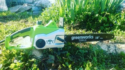Цепная пила Greenworks GCS2046 2000W 20037 (45 см) электрическая — детальное фото