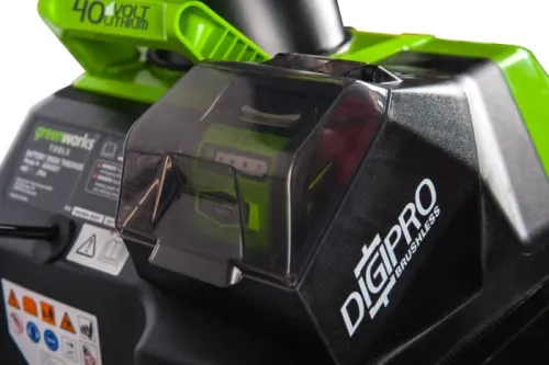 Снегоуборщик Greenworks GD40SB 40V 2600607 (51 см) бесщеточный аккумуляторный с 4 Ач аккумулятором и зарядным устройством — детальное фото