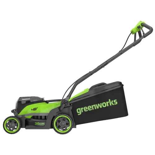Газонокосилка Greenworks GD24X2LM361 2х24V 2520707 (36 см) бесщеточная аккумуляторная — детальное фото