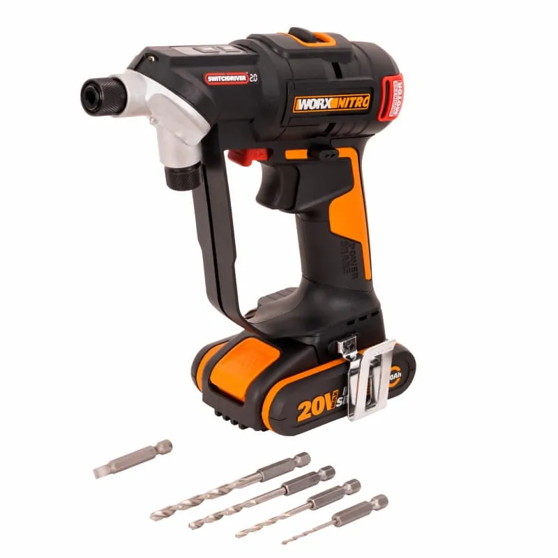 Дрель-шуруповерт WORX WX177 20V Switchdriver 2.0 50Нм аккумуляторная бесщеточная — детальное фото