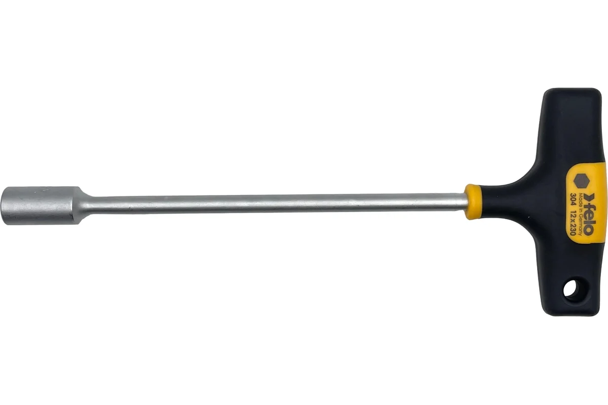 Т-образный ключ 12 мм, стержень 230 мм Felo 30412860 — детальное фото