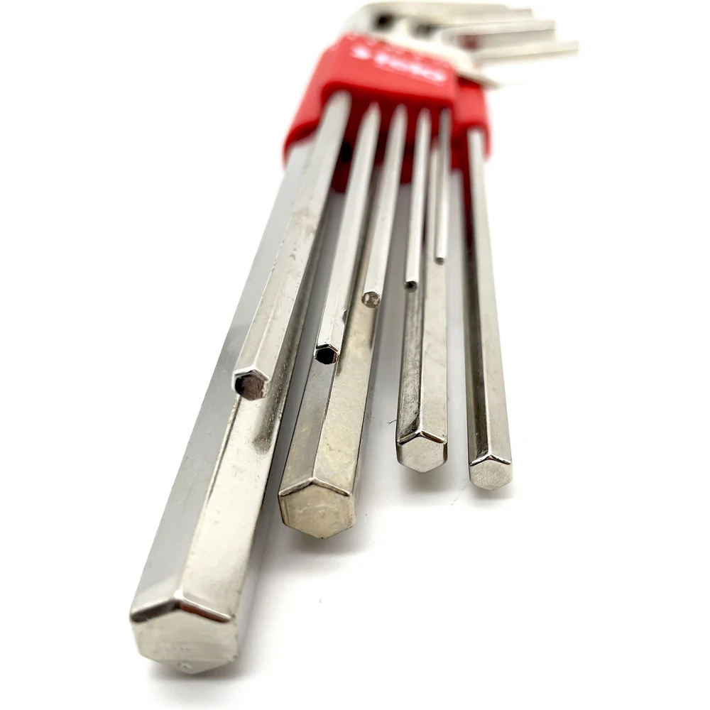 Набор Г-образных шестигранных ключей Felo удлиненные, 9шт, HEX 1,5-10,0мм 34600911 — детальное фото