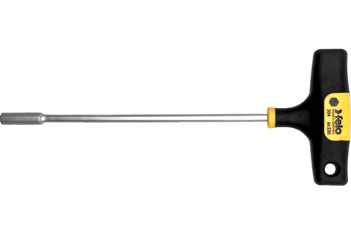 Т-образный ключ 6 мм, стержень 230 мм Felo 30406860 — детальное фото