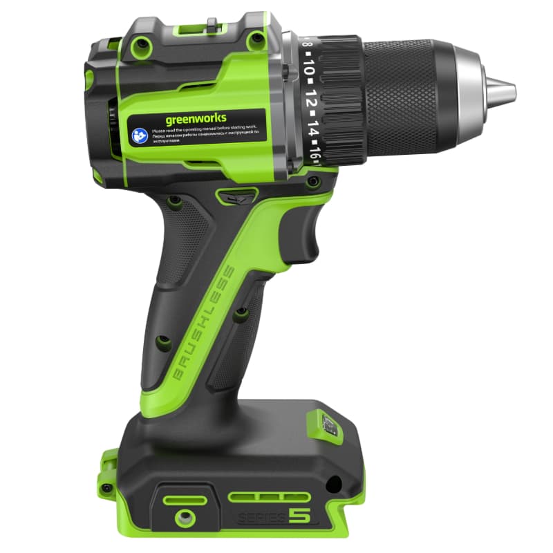 Дрель-шуруповерт Greenworks DD560 24V 3708407 (30/60 Нм) бесщеточная аккумуляторная — детальное фото