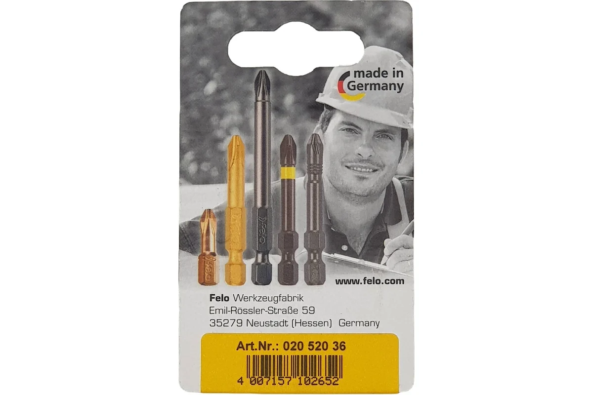 Бита Плоская шлицевая 5,5X1X25, 2шт Felo 02052036 — детальное фото