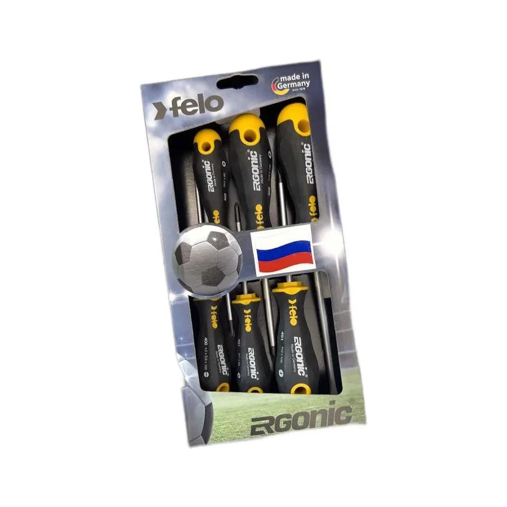 Набор отверток Felo Ergonic SL, PH, PZ 6 шт. в упаковке EURO 2024 Edition 19740096026 — детальное фото