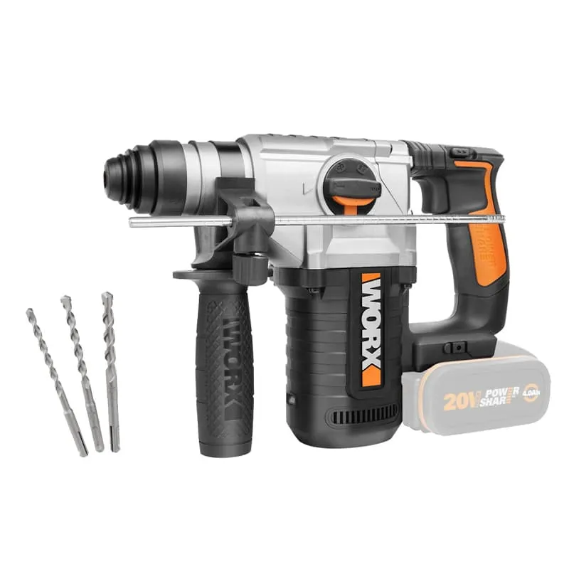 Перфоратор роторный WORX WX392 20V 2,2Дж аккумуляторный — детальное фото