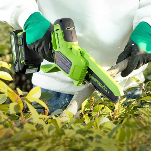 Цепная мини-пила Greenworks GD24CSMNX 24V 2008707 (15 см) бесщеточная аккумуляторная — детальное фото