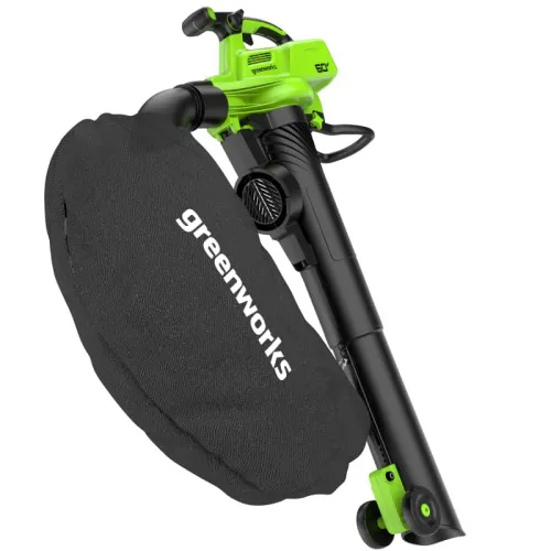 Воздуходувка-пылесос Greenworks GD60BVII 60V 2409307 (368 км/ч) бесщеточная аккумуляторная — детальное фото
