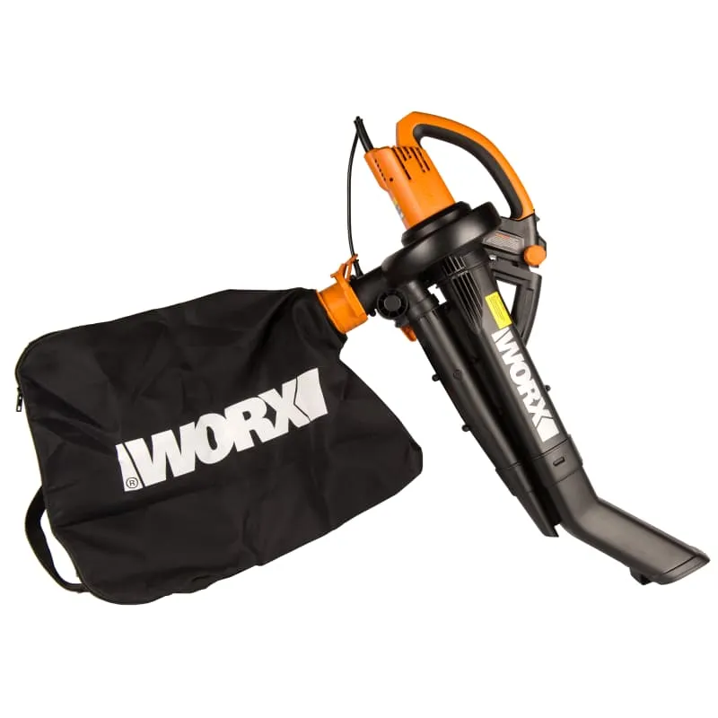 Воздуходувка-садовый пылесос WORX WG505E 220V 3000Вт 335км/ч электрическая — детальное фото