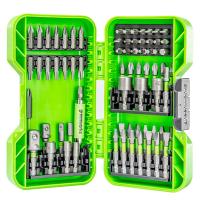 Набор бит, торцевых головок и адаптеров в кейсе Greenworks (70 шт.)
