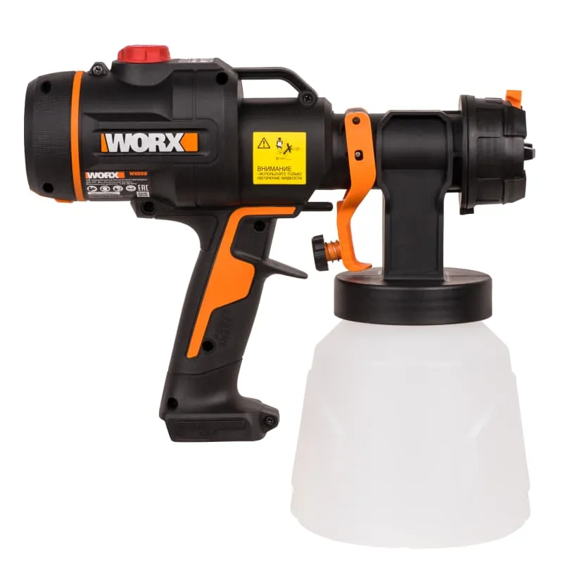 Краскопульт WORX WX020.9 20V бесщеточный аккумуляторный — детальное фото