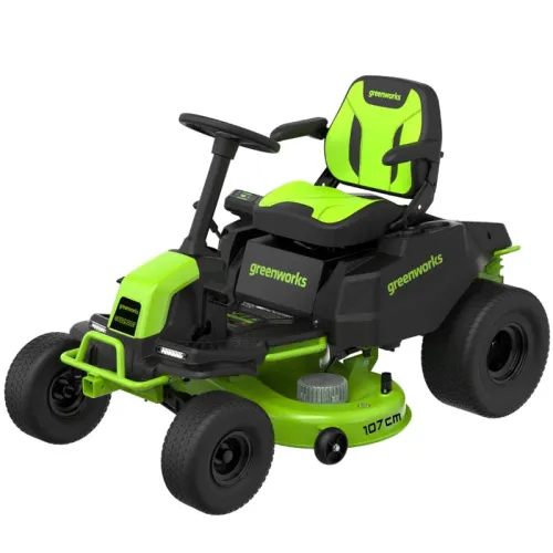 Газонокосилка с сиденьем Greenworks CrossoverT GC82LT107 82V 7404507 (107 см) бесщеточная аккумуляторная — детальное фото