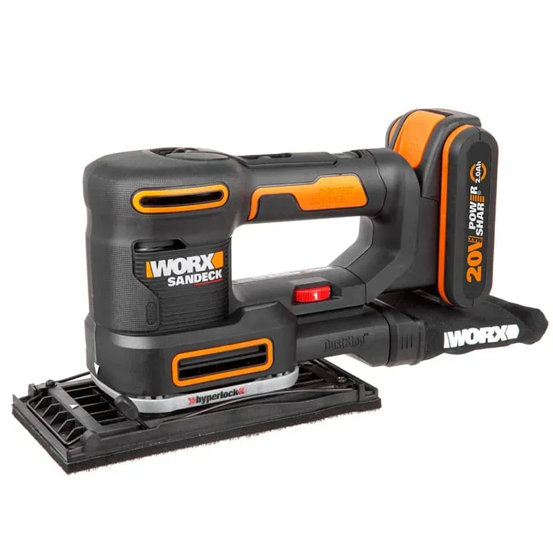 Виброшлифмашина WORX WX820 20V аккумуляторная — детальное фото
