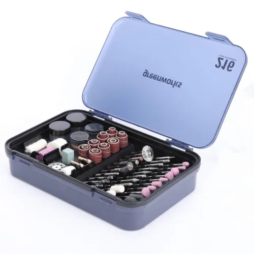 Набор оснастки 3503507 для граверов Greenworks GPT-8VRT и G24RT 24V (216 предметов в кейсе) — детальное фото